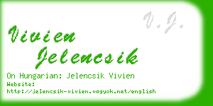 vivien jelencsik business card